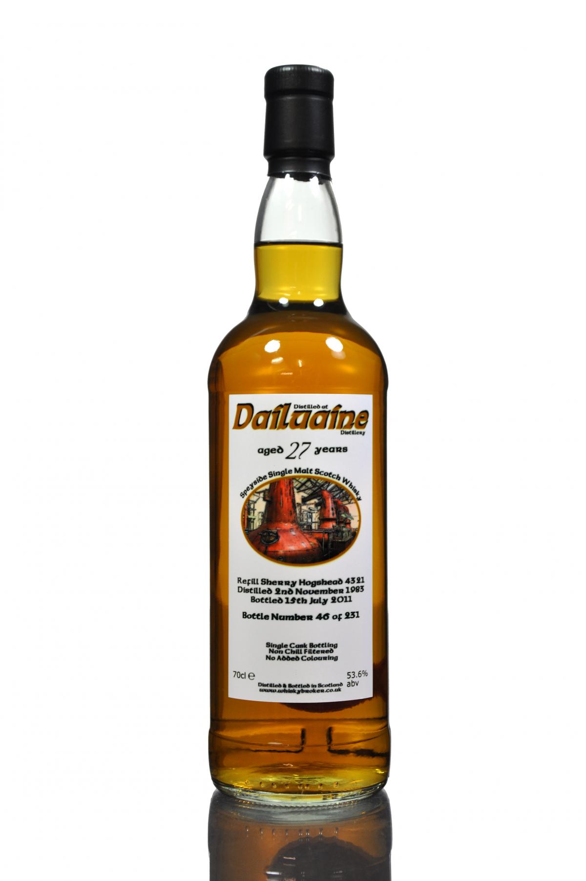 Dailuaine 1983-2011 - 27 Year Old - Cask 4321
