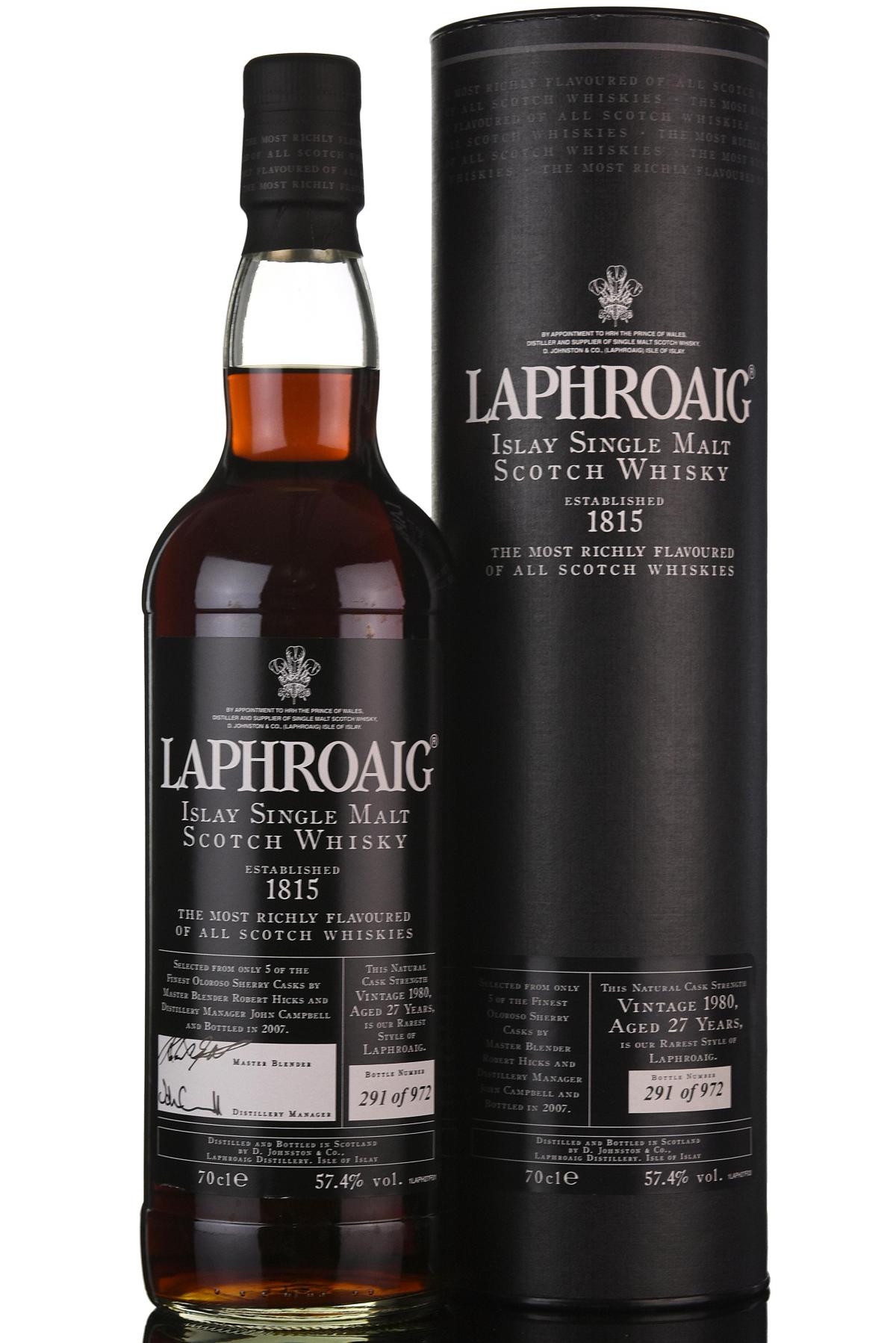 Laphroaig 1980-2007 - 27 Year Old