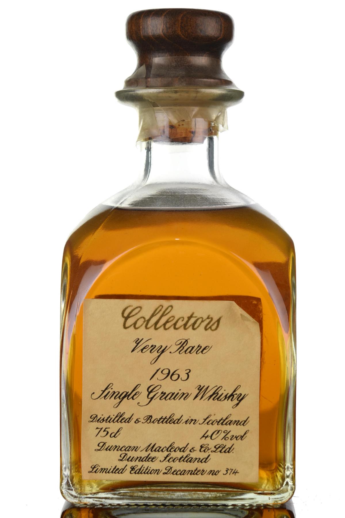Collectors 1963 Grain Whisky