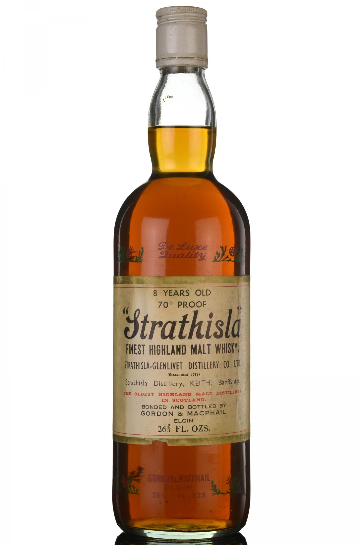 Strathisla 8 Year Old - Gordon & MacPhail - 1970s