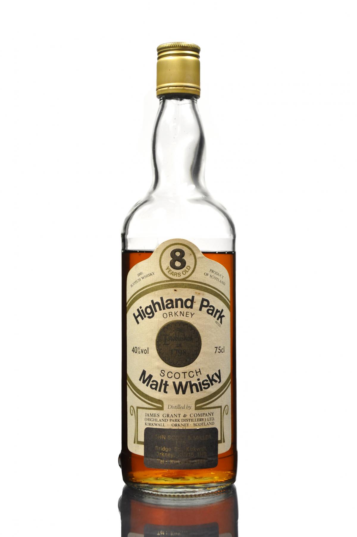 Highland Park 8 Year Old - Gordon & MacPhail - 1980s