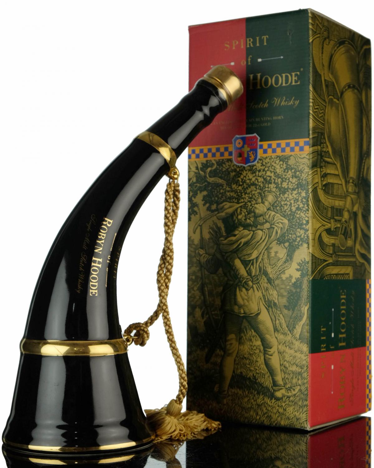 Robyn Hoode Porcelain Hunting Horn - Black