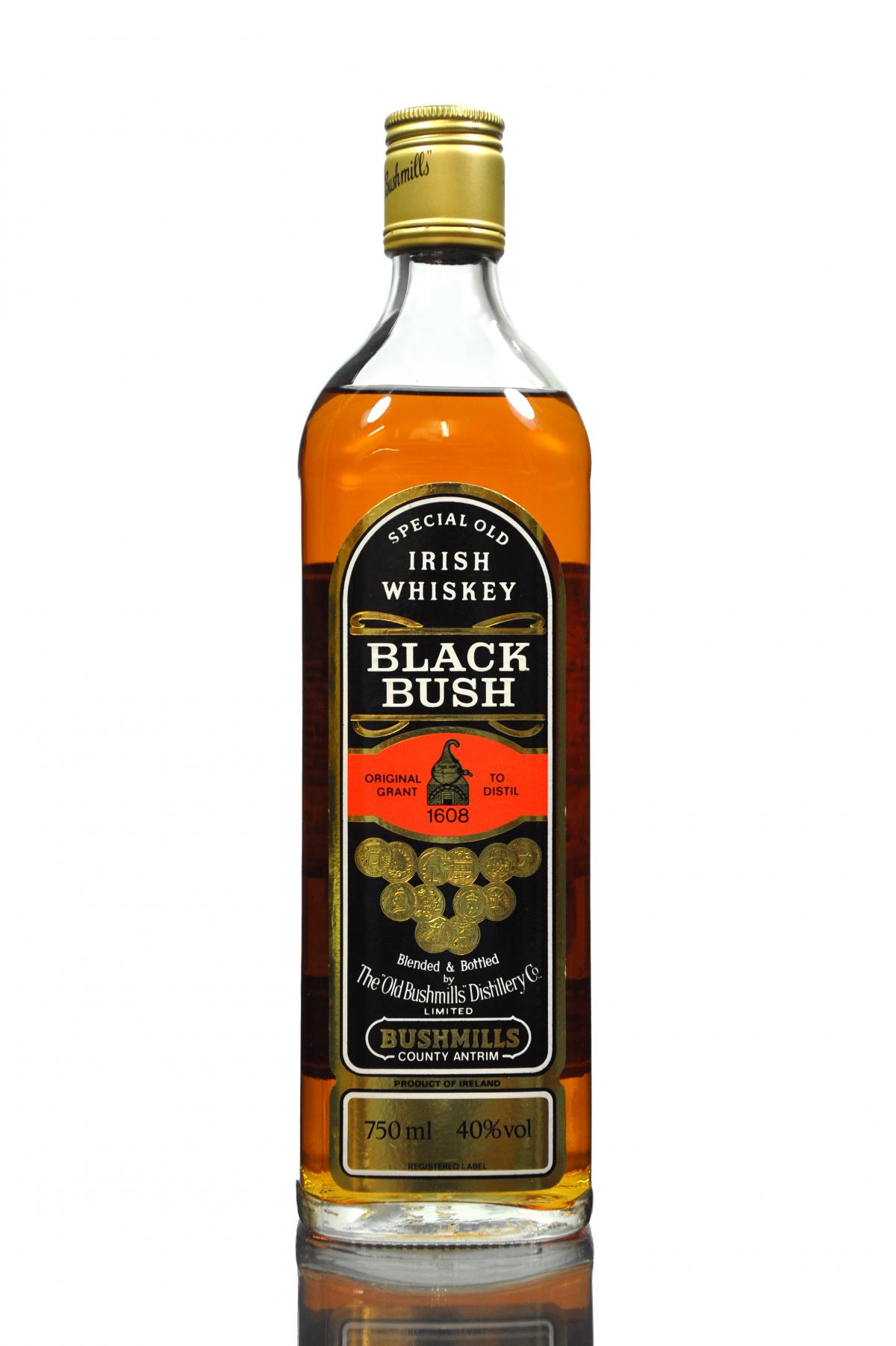 Bushmills Black Bush Irish Whiskey - 1980s