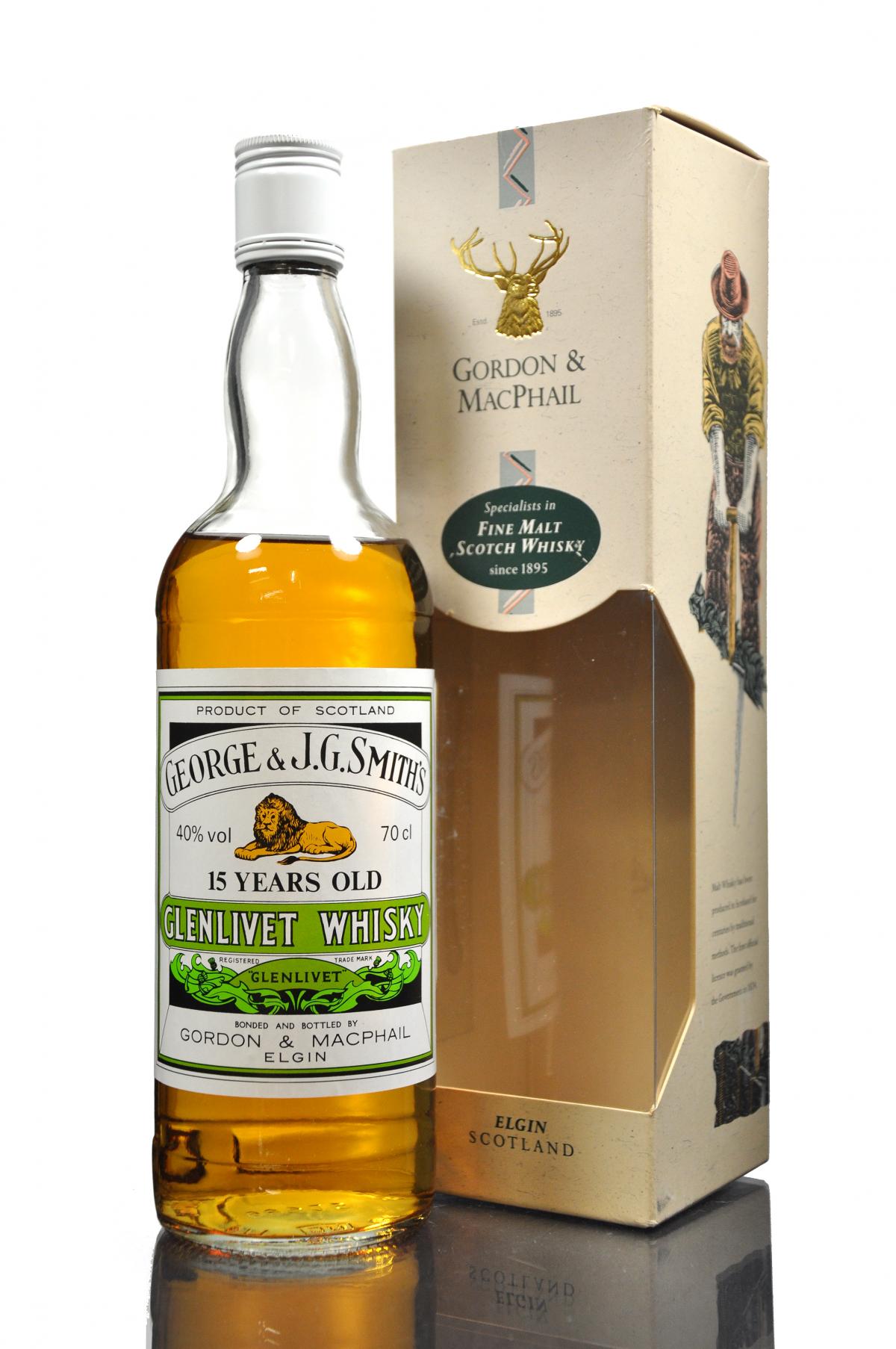 Glenlivet 15 Year Old - Gordon & MacPhail - 1990s