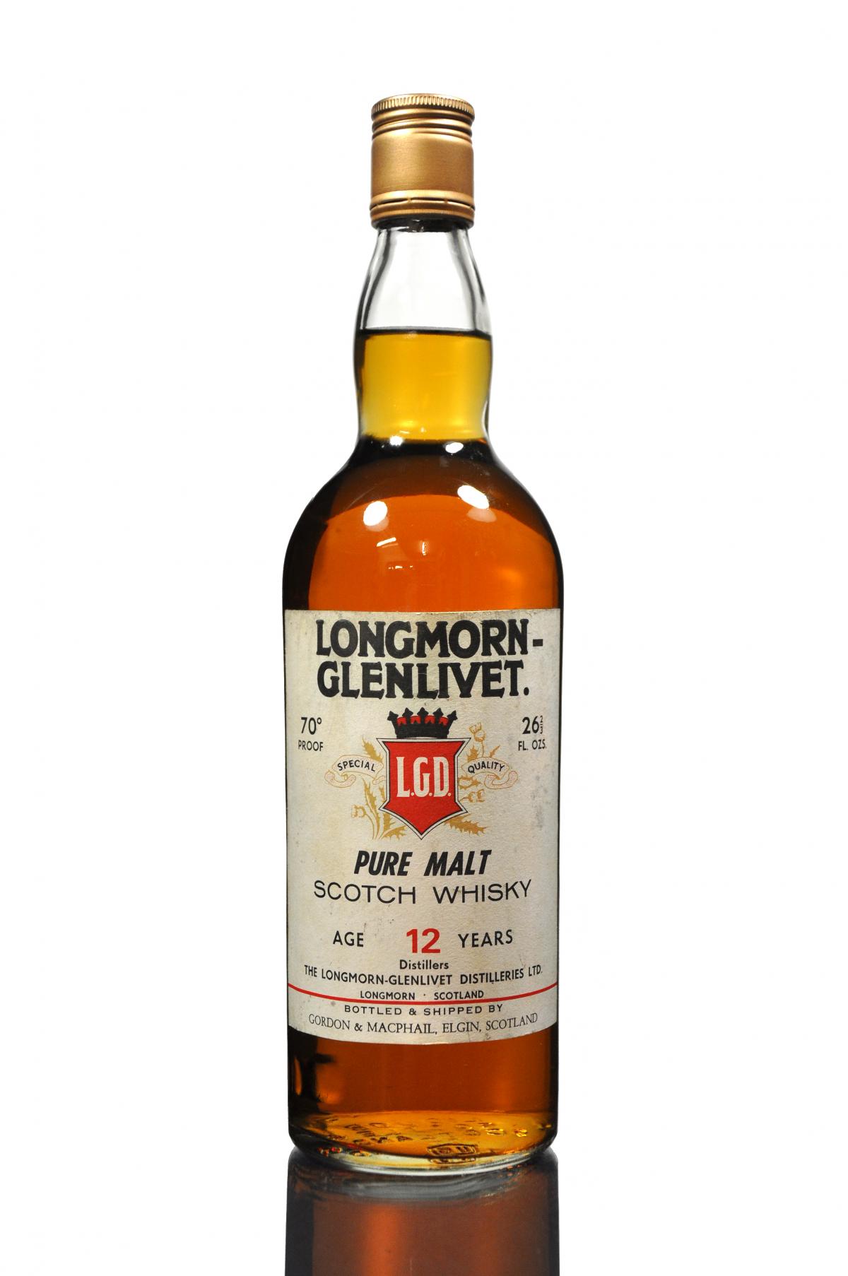 Longmorn-Glenlivet 12 Year Old - Gordon & Macphail - 1970s