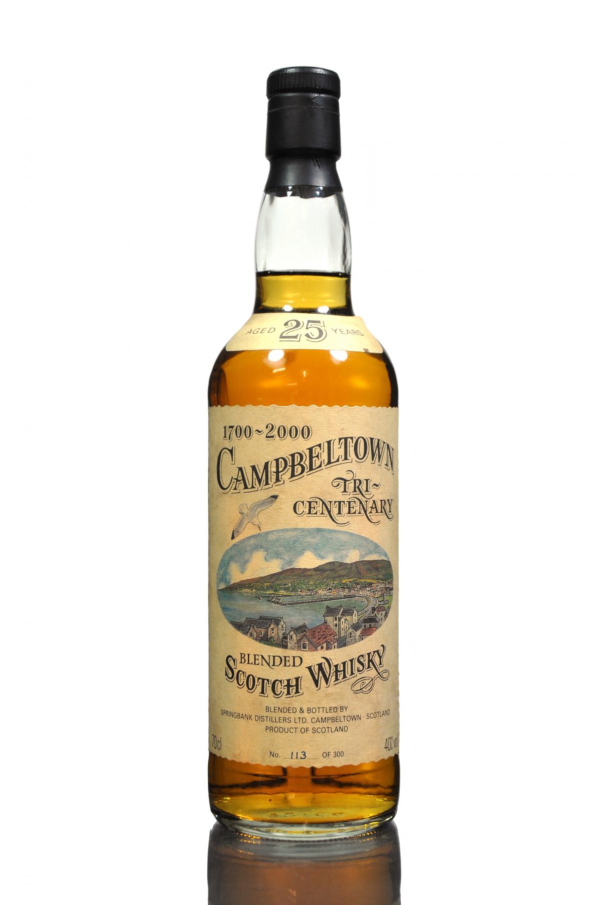 Campbeltown 25 Year Old - Tri-Centenary 1700-2000