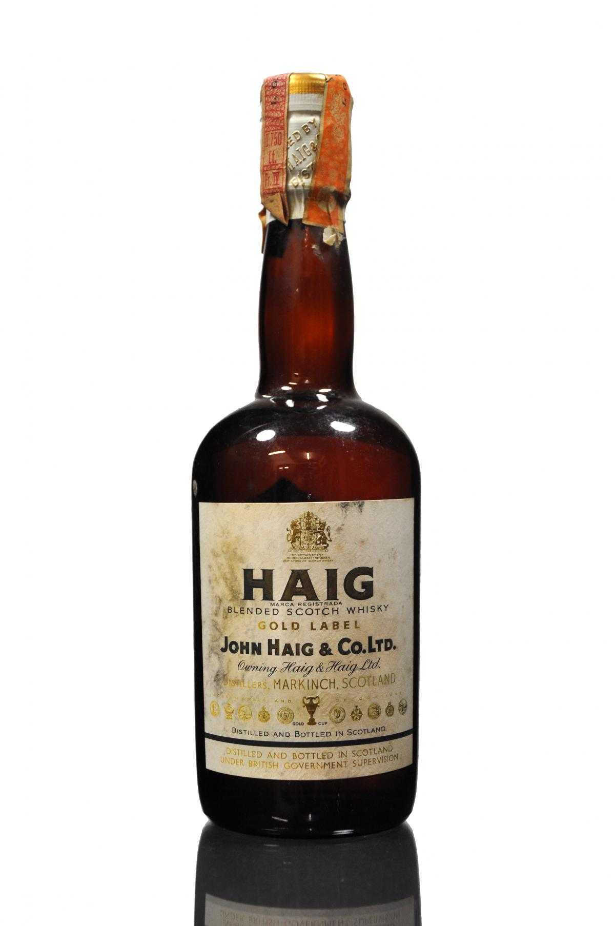 Haig Gold Label - 1960s - Rare Mexican Import