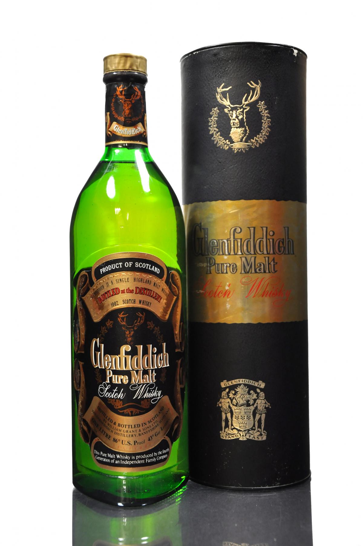 Glenfiddich Pure Malt - Circa 1980 - 1 Litre