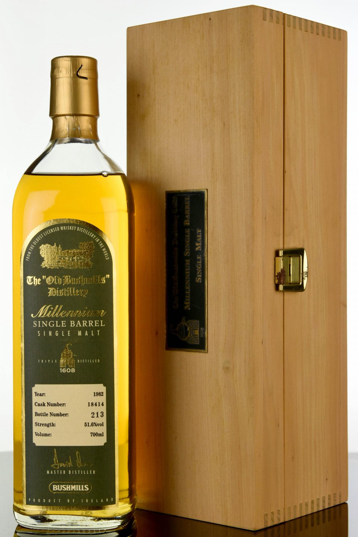 Bushmills 1982 Millennium Irish Whiskey Cask 18414