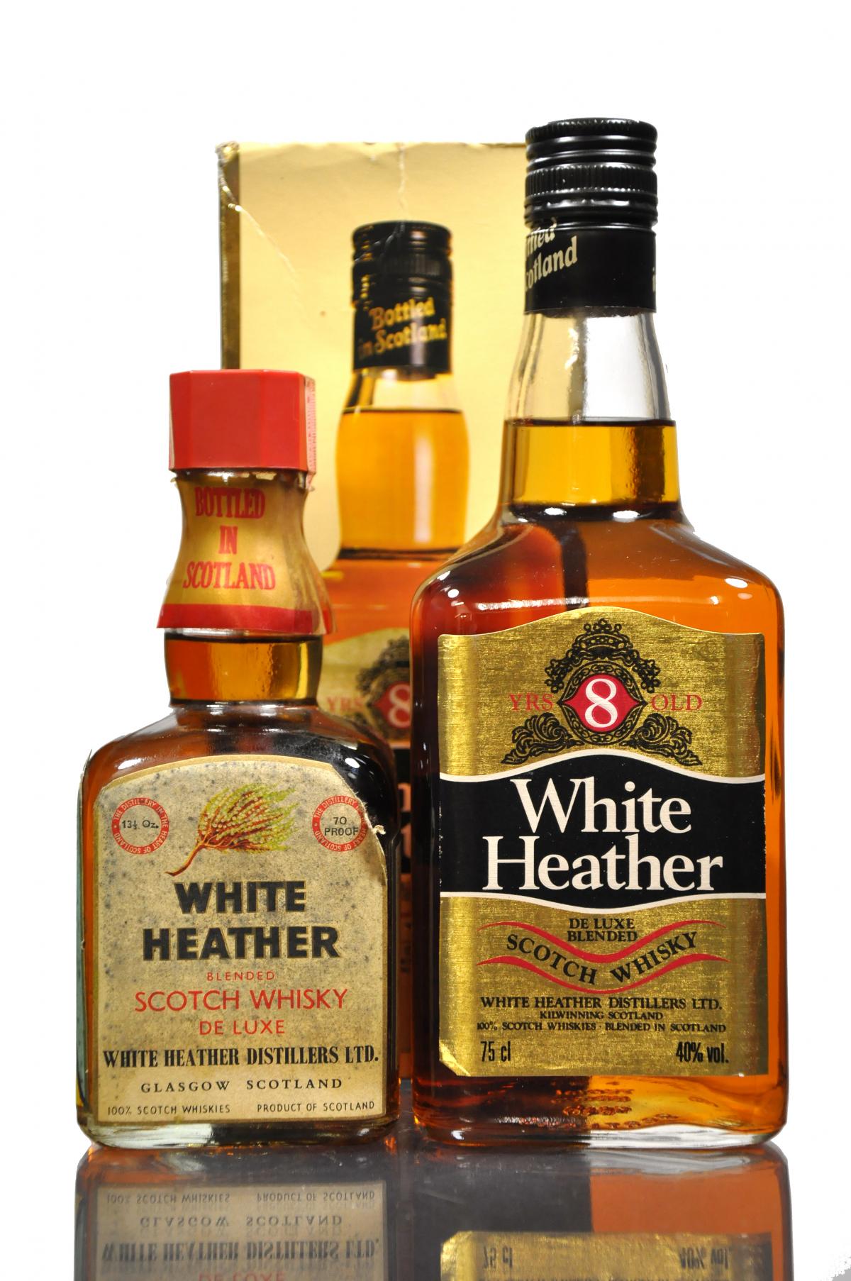 White Heather 8 Year Old 1980s - White Heather 1/4 Bottle 1970s