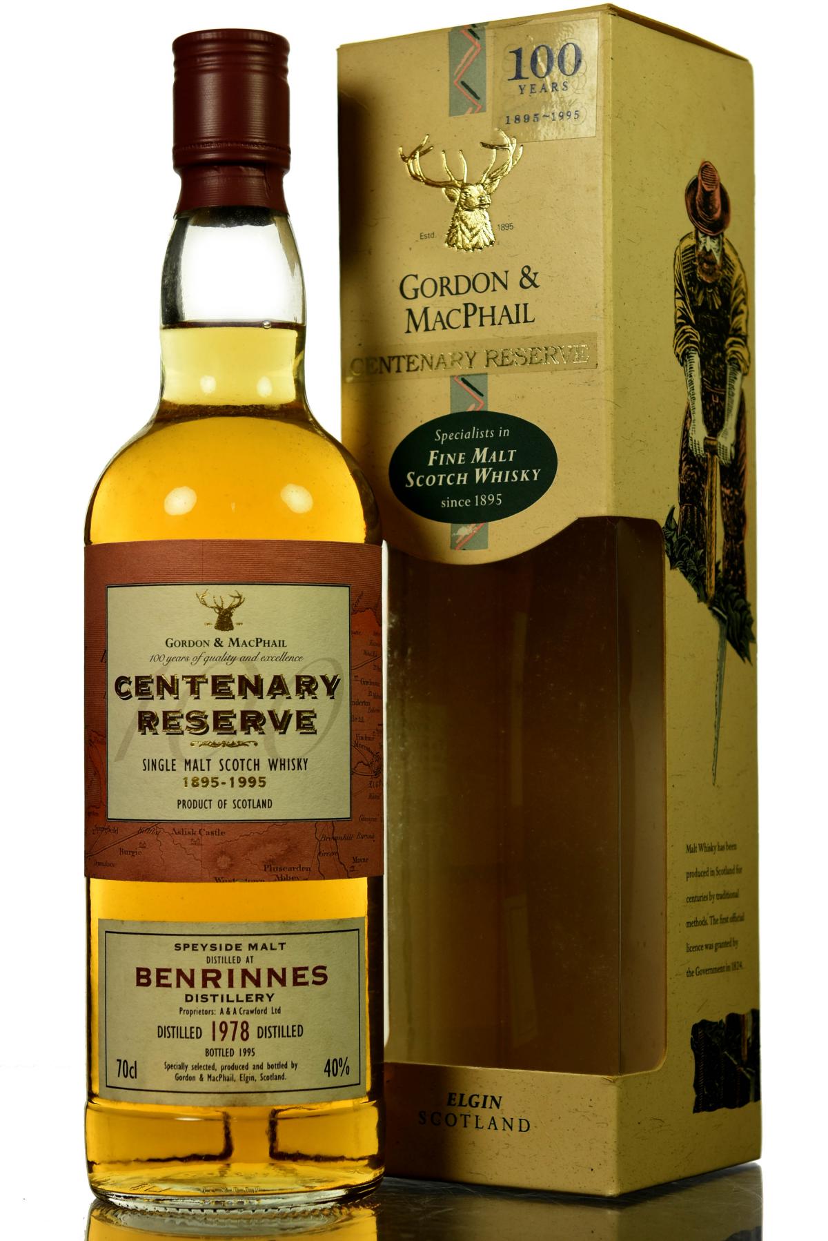 Benrinnes 1978-1995 - Centenary Reserve - Gordon & MacPhail