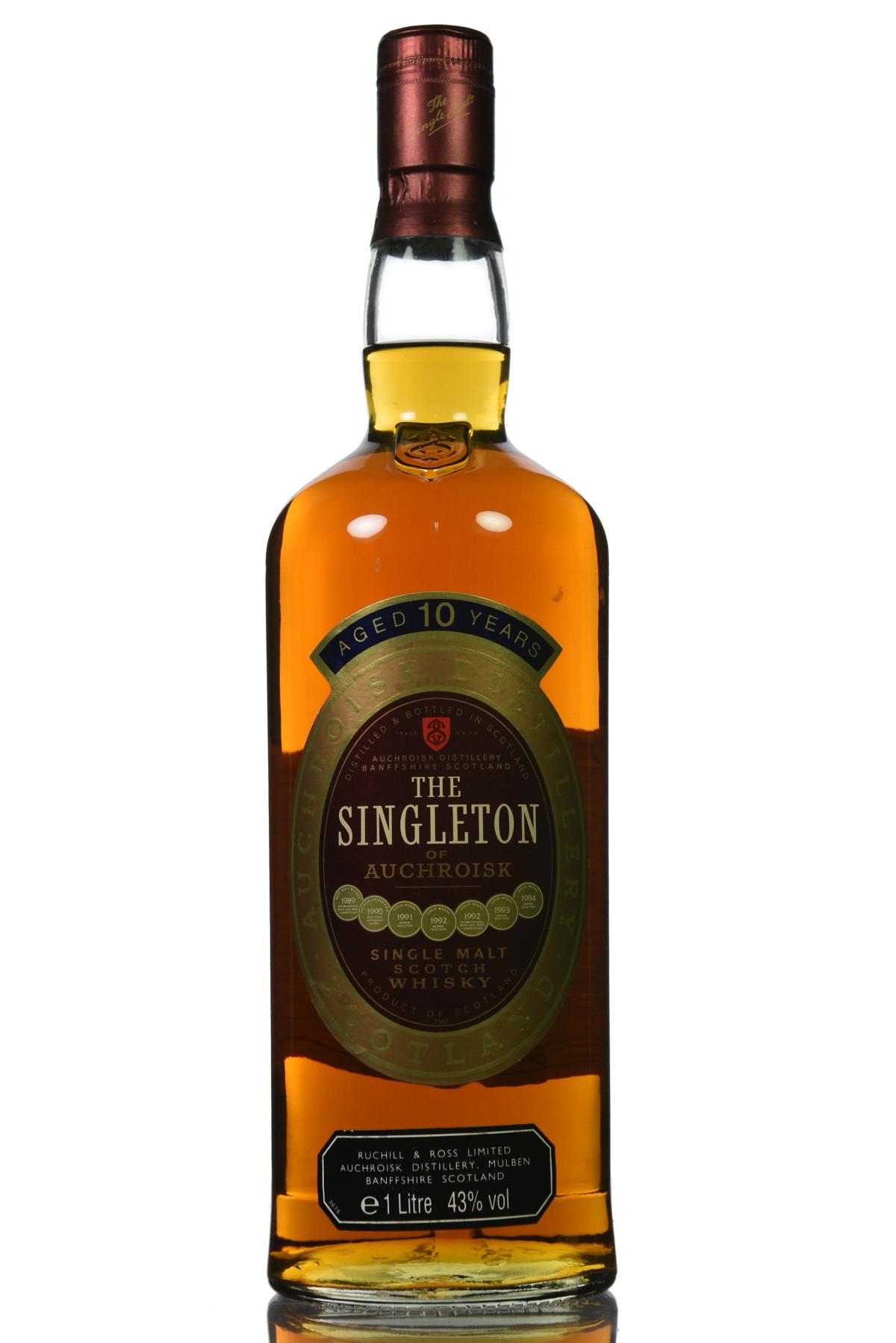Singleton Of Auchroisk 10 Year Old - 1 Litre