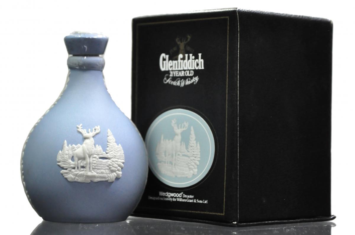 Glenfiddich 21 Year Old - Centenary Wedgwood Decanter 1987 - Miniature