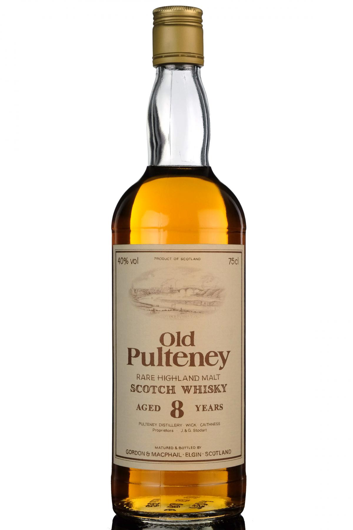 Old Pulteney 8 Year Old - Gordon & MacPhail - 1980s