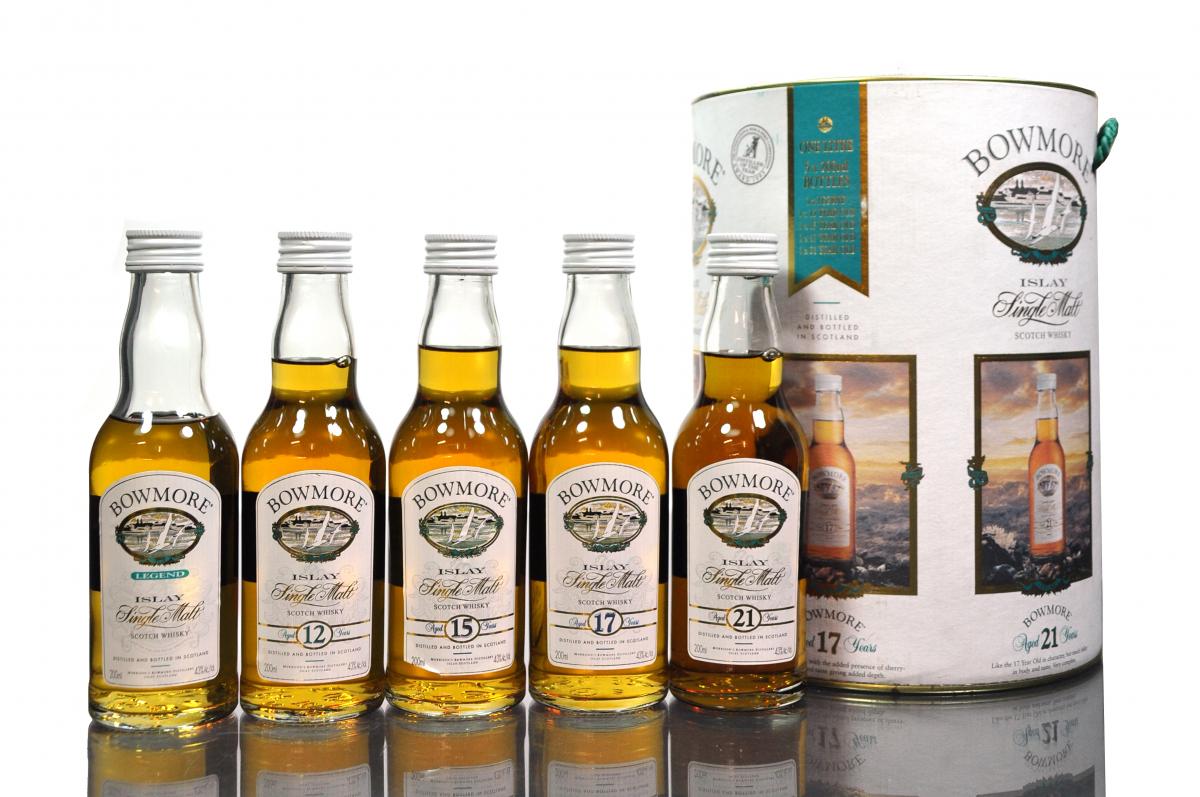 Bowmore Miniature Box Set - Legend - 12 - 17 - 21 Year Old