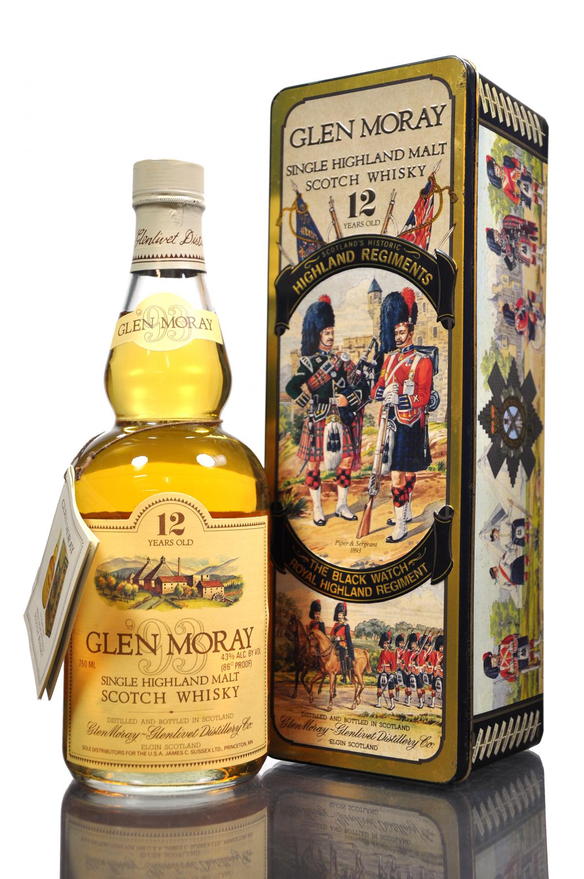 Glen Moray 12 Year Old - Circa 1990 - The Black Watch Royal Highland Regiment