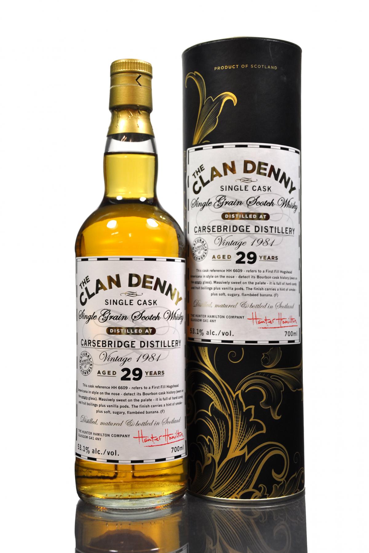 Carsebridge 1981 - 29 Year Old - Clan Denny
