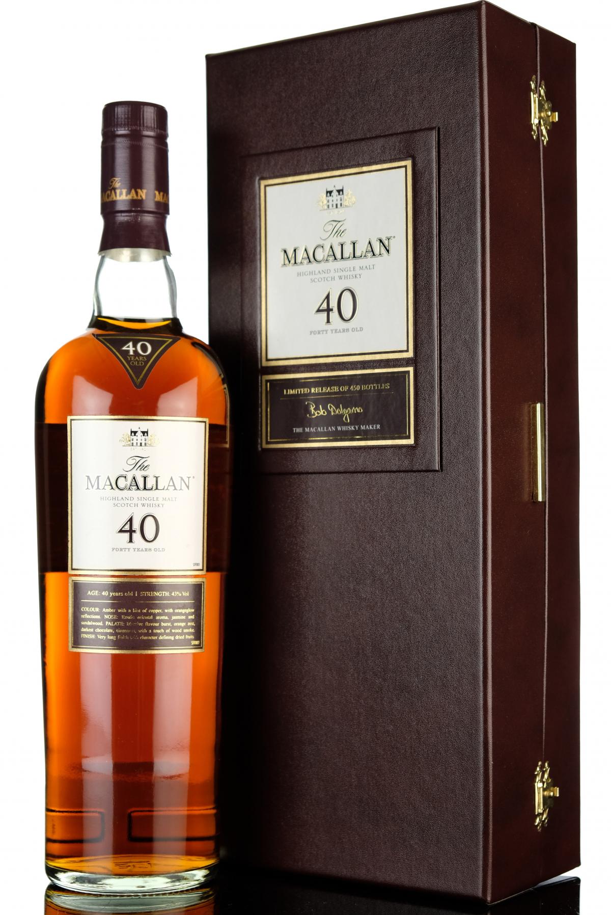 Macallan 40 Year Old - Duty Free Exclusive - 450 Bottles Only