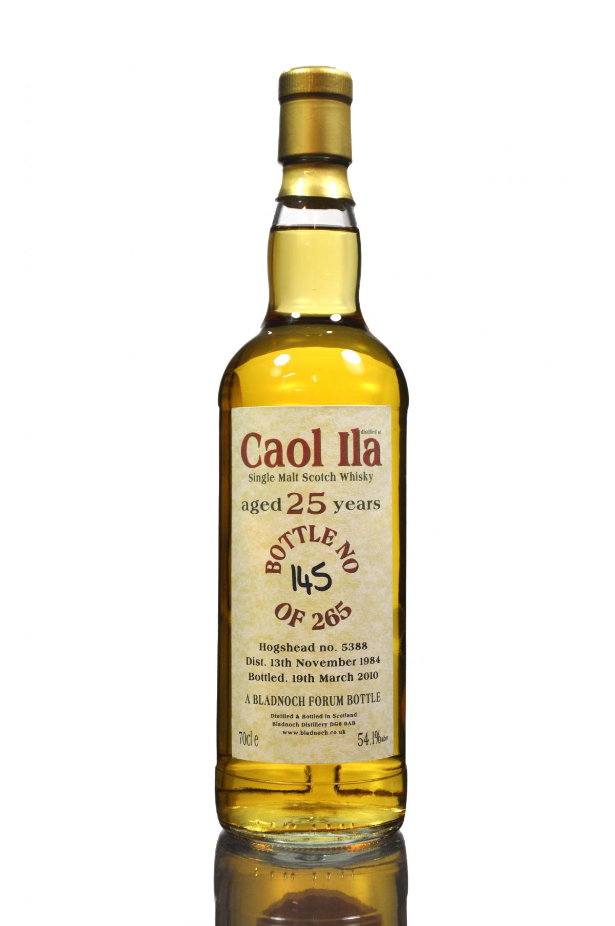 Caol Ila 1984-2010 - 25 Year Old - Cask 5388