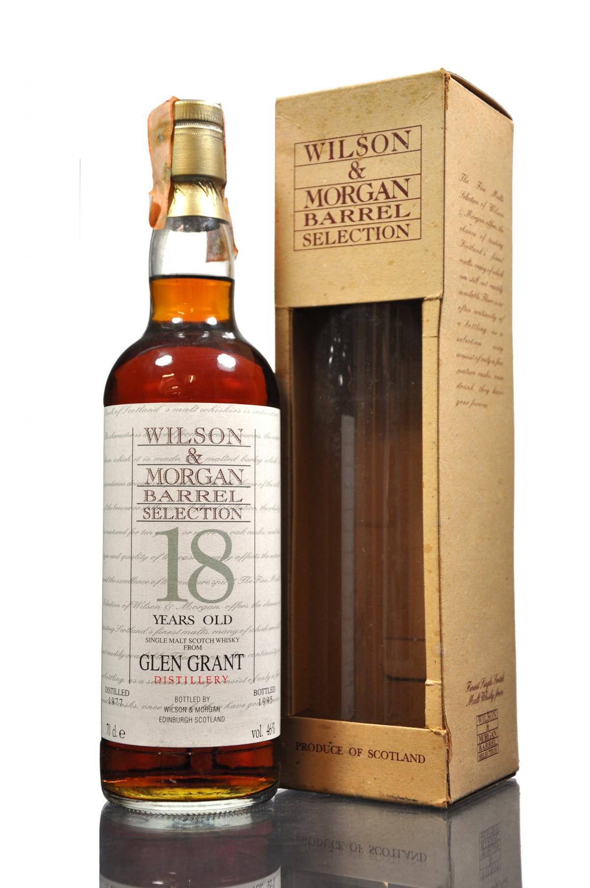 Glen Grant 1977-1995 - 18 Year Old - Wilson & Morgan