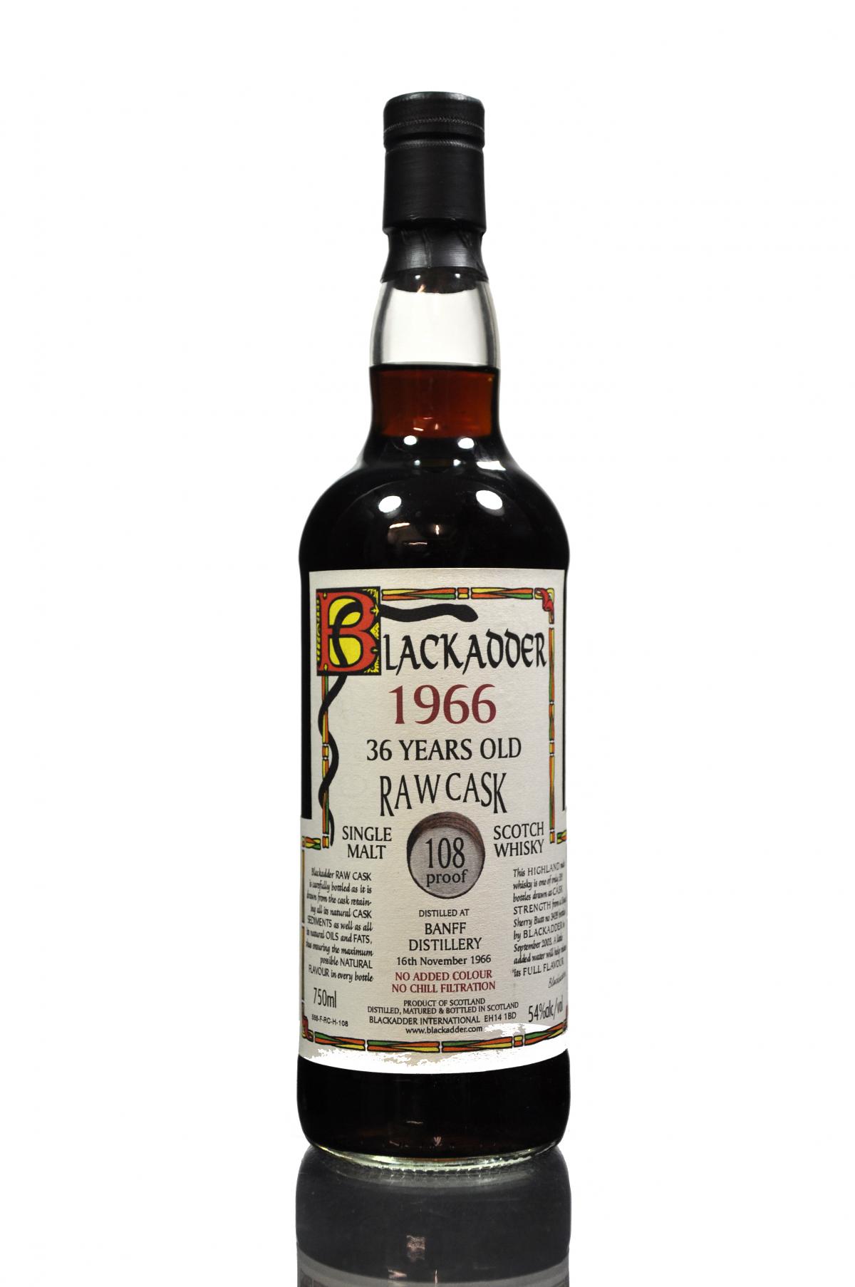 Banff 1966-2003 - 36 Year Old - Blackadder - Raw Cask