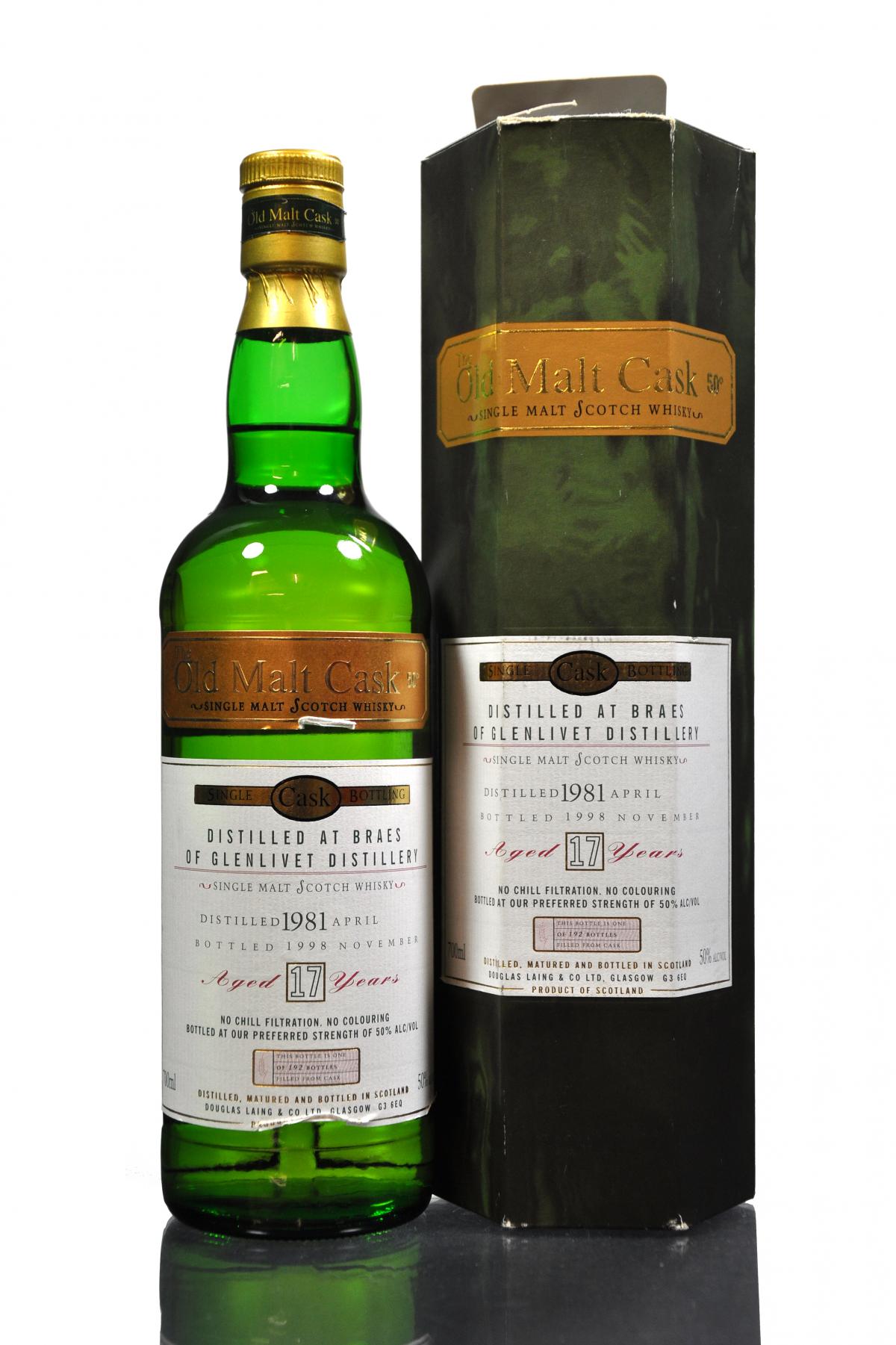 Braes Of Glenlivet 1981-1998 - 17 Year Old - Douglas Laing - Old Malt Cask