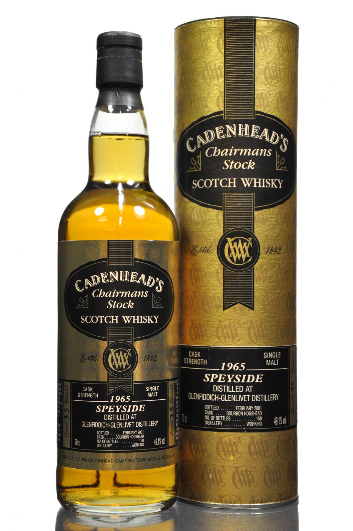 Glenfiddich-Glenlivet 1965-2001 - 35 Year Old - Cadenheads Authentic Collection
