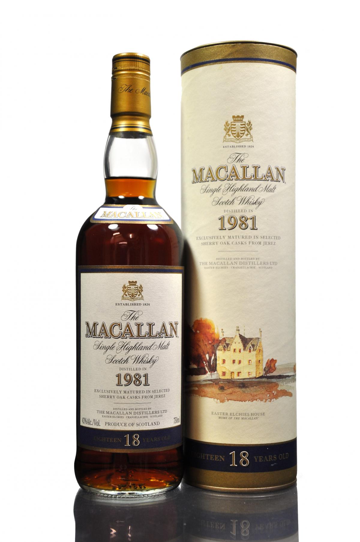 Macallan 1981 - 18 Year Old - Sherry Cask