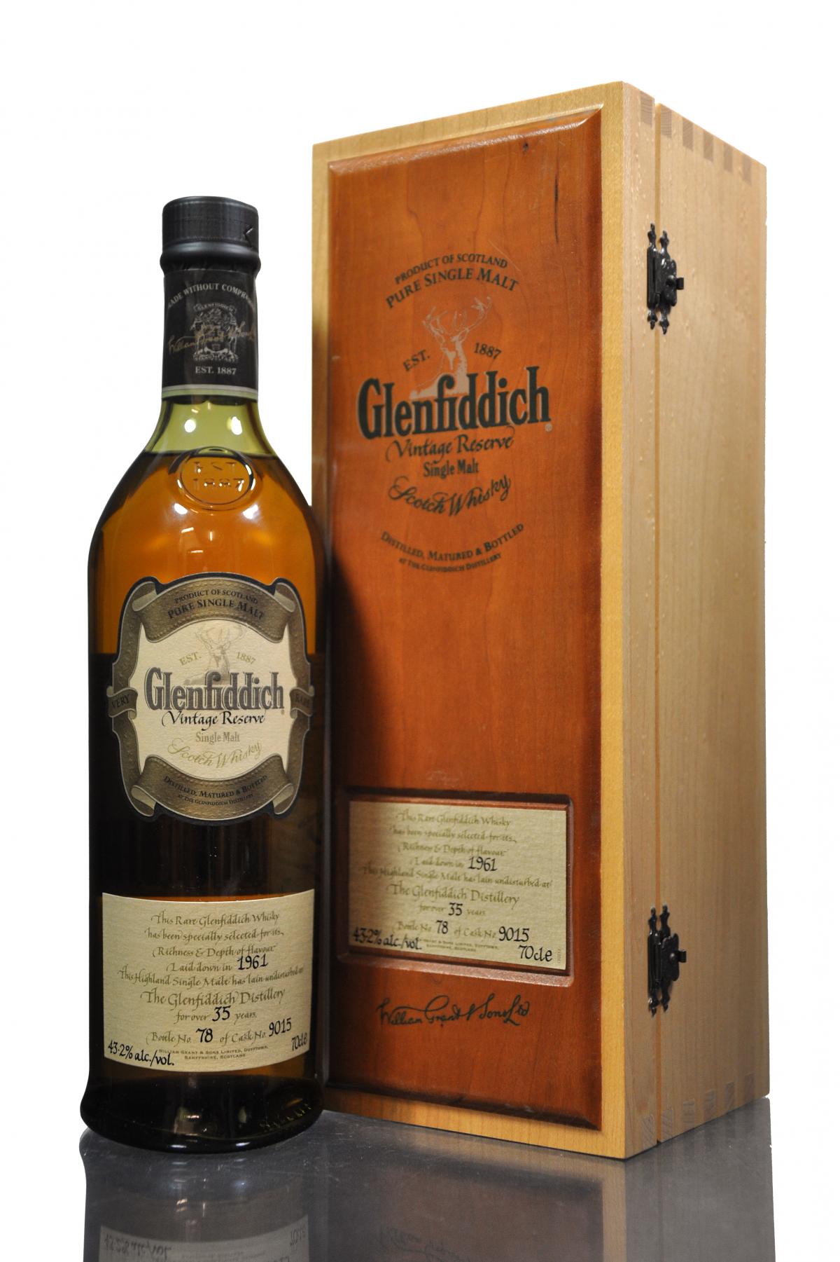 Glenfiddich 1961 - 35 Year Old - Vintage Reserve - Single Cask 9015