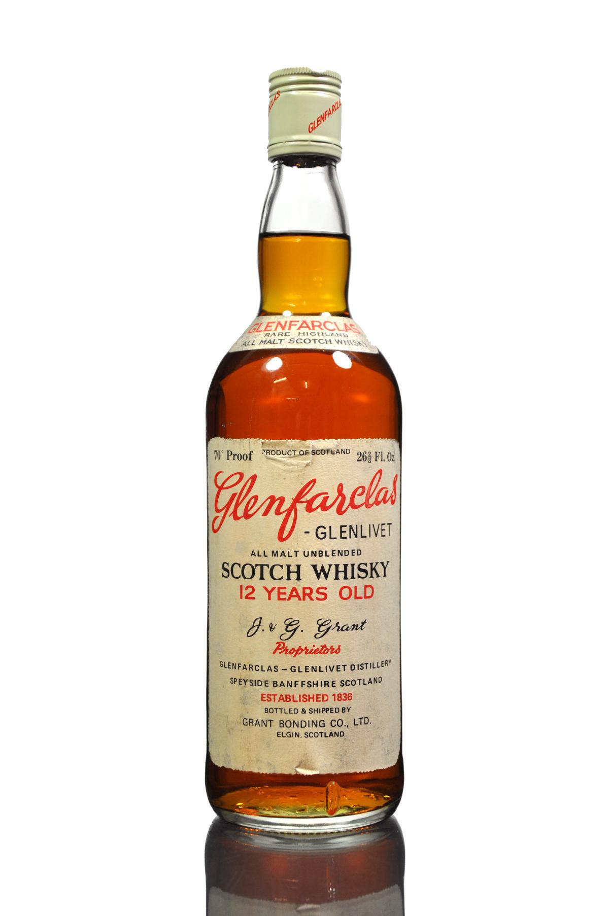 Glenfarclas-Glenlivet 12 Year Old - 1970s