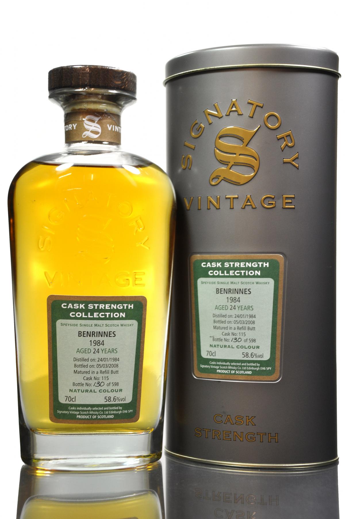 Benrinnes 1984-2008 - 24 Year Old - Signatory Vintage