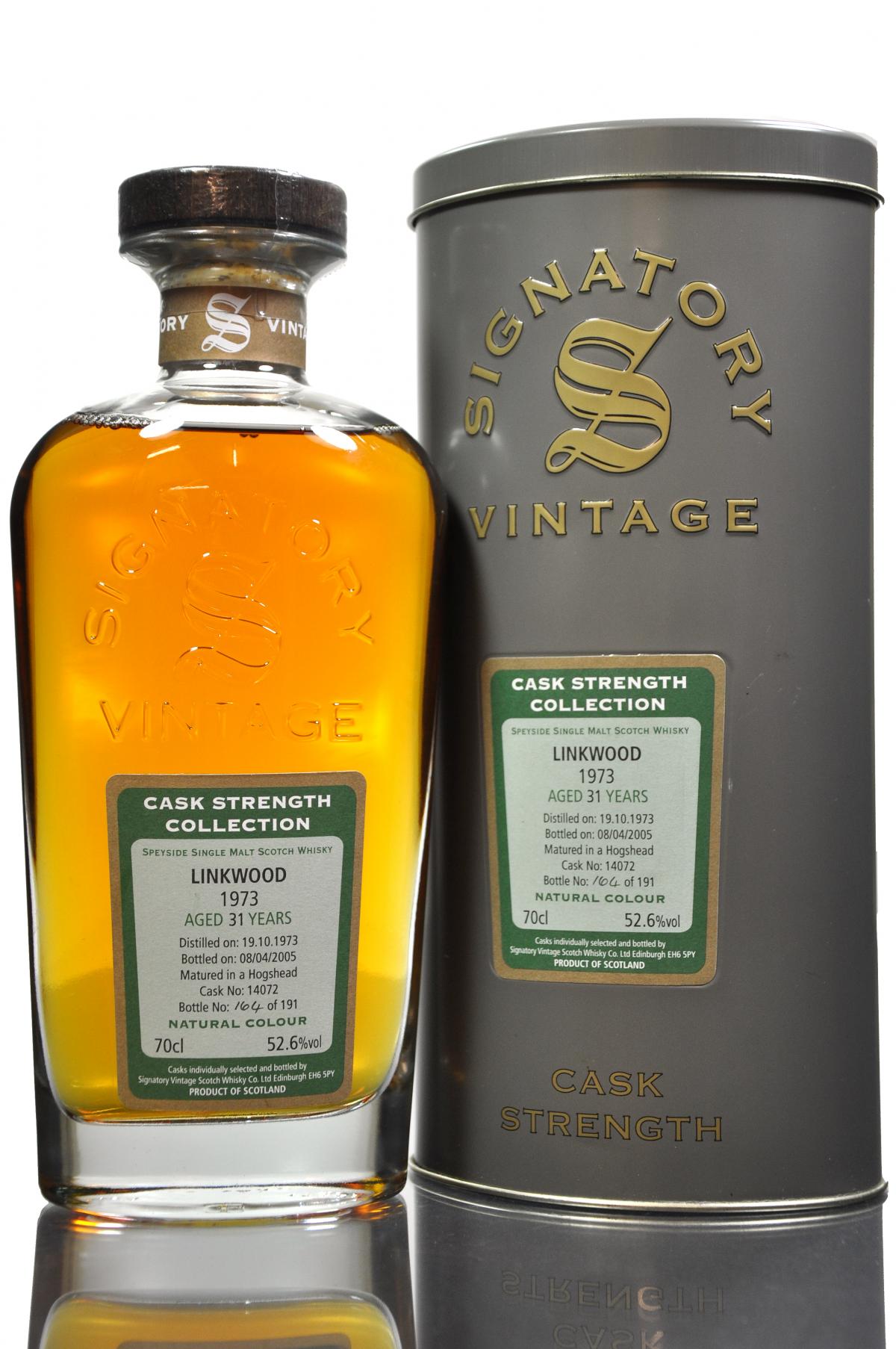 Linkwood 1973-2005 - 31 Year Old - Signatory Vintage