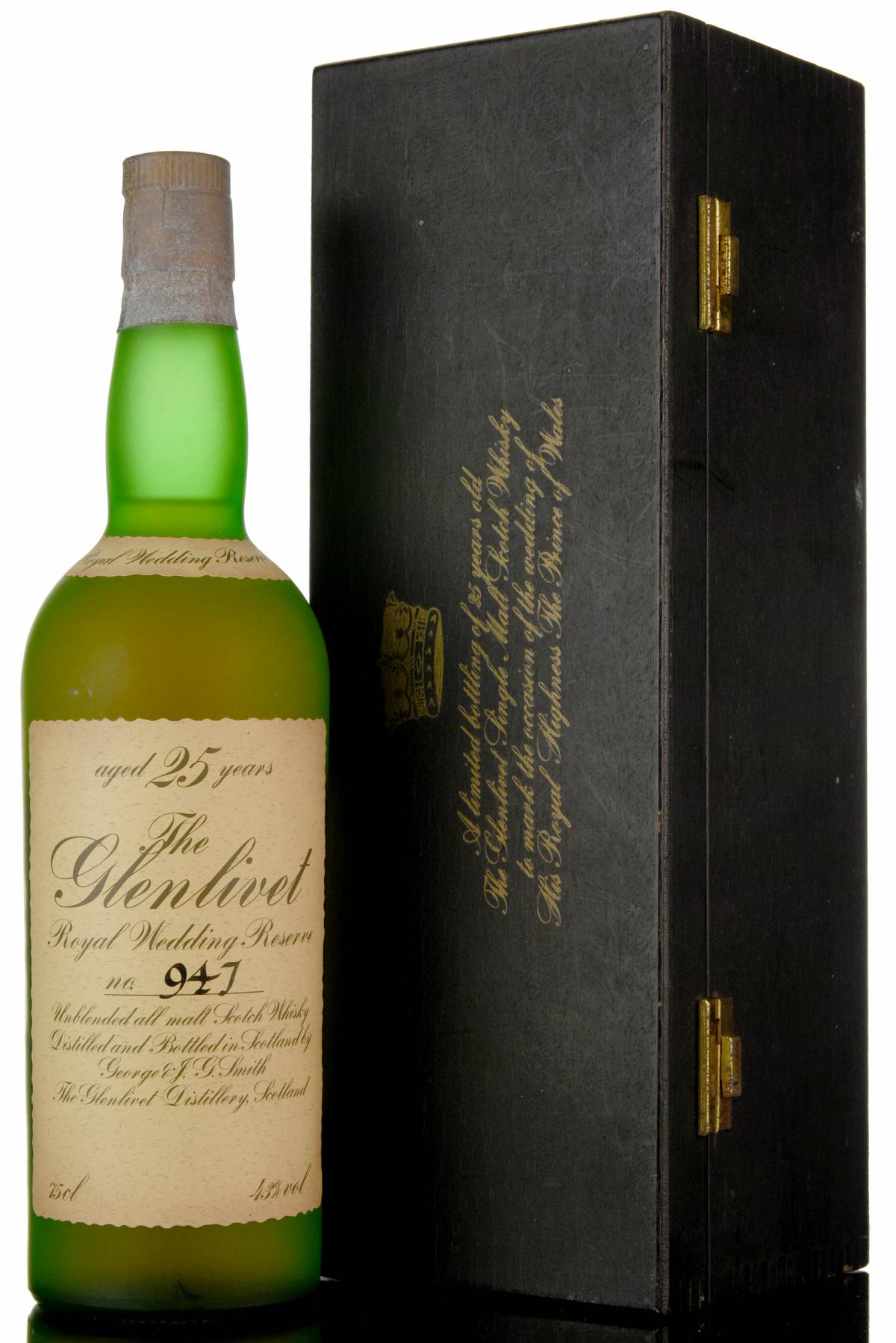 Glenlivet 25 Year Old - Royal Wedding