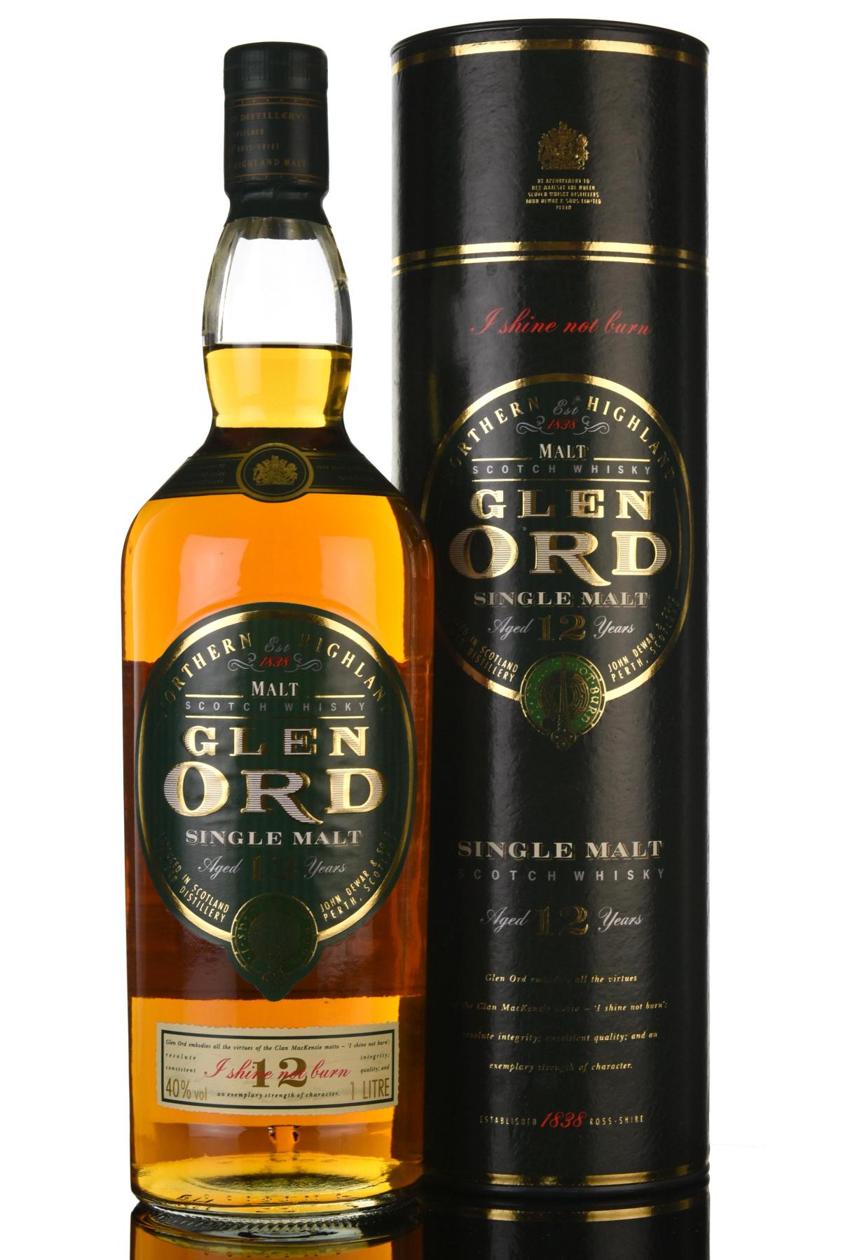 Glen Ord 12 Year Old - Circa 2000 - 1 Litre