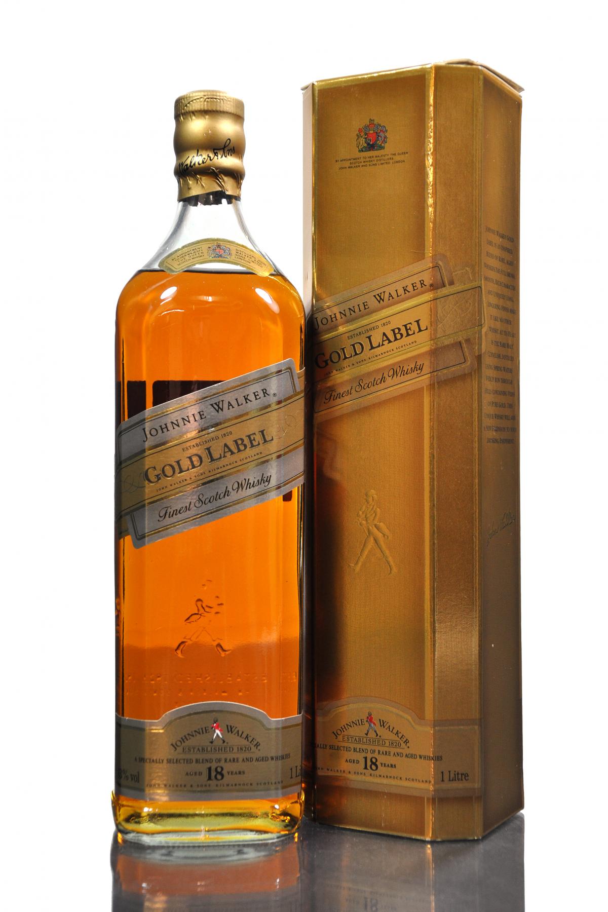 Johnnie Walker 18 Year Old - Gold Label - 1 Litre