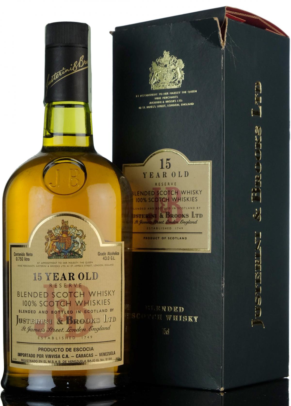 J&B 15 Year Old