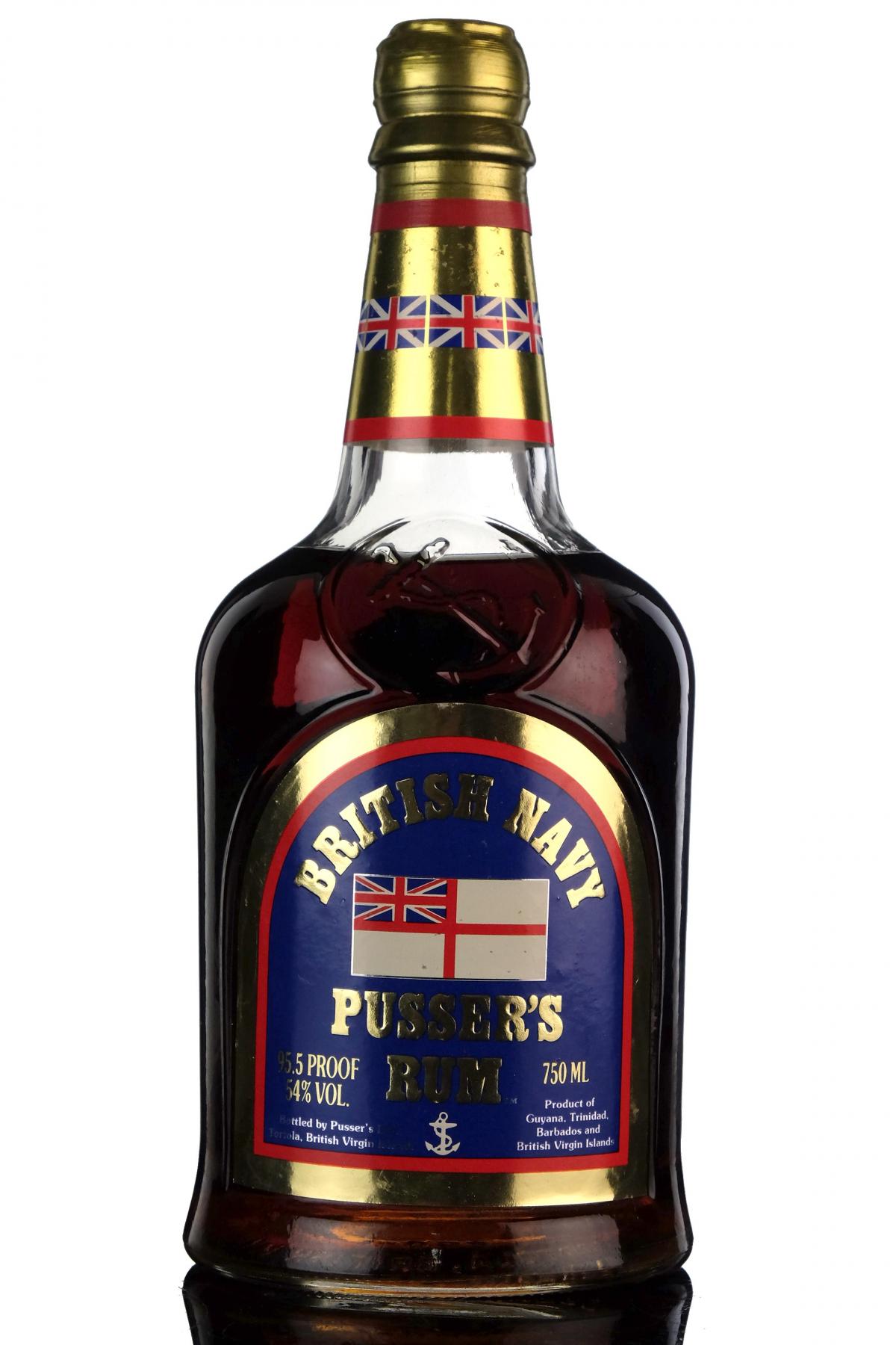 Pussers British Navy Rum - 1980s