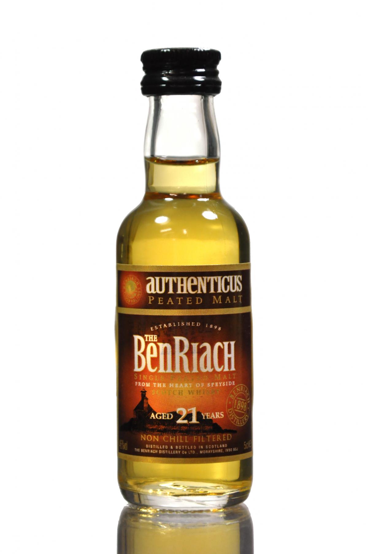 Benriach Authenticus - 21 Year Old Miniature