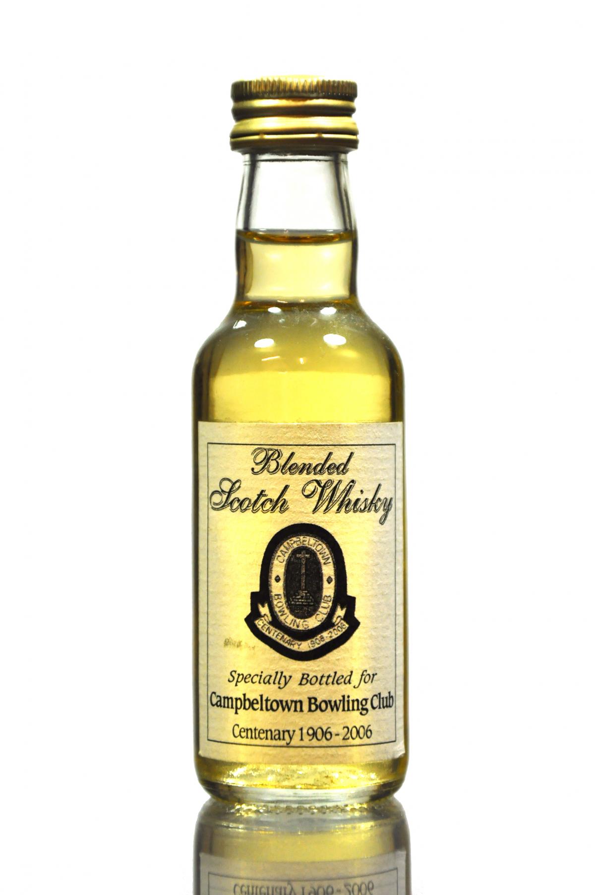 Campbeltown Bowling Club Centenary 1906-2006 Miniature