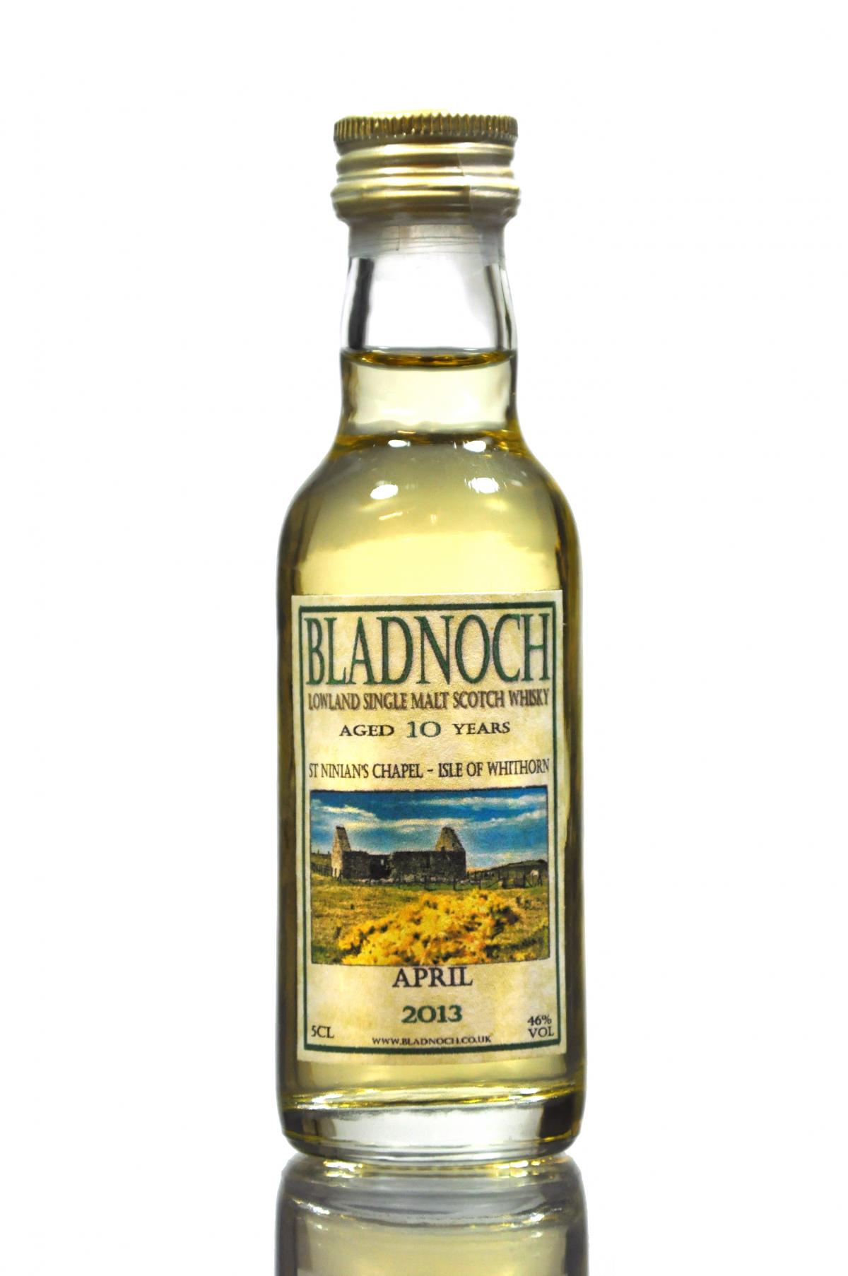 Bladnoch 10 Year Old - April 2013 - St Ninians Chapel - Isle Of Whithorn - Miniature