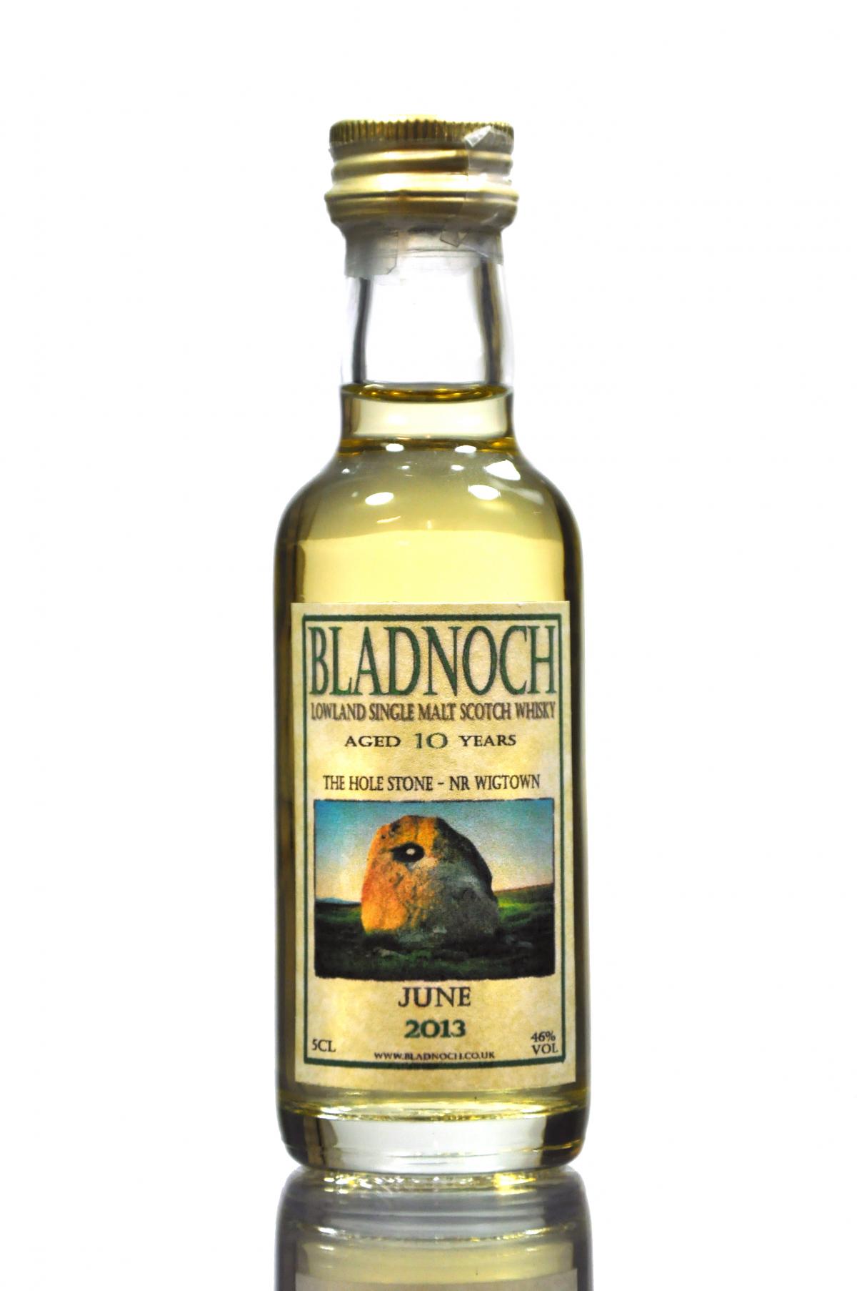 Bladnoch 10 Year Old - June 2013 - The Hole Stone - Nr Wigtown - Miniature