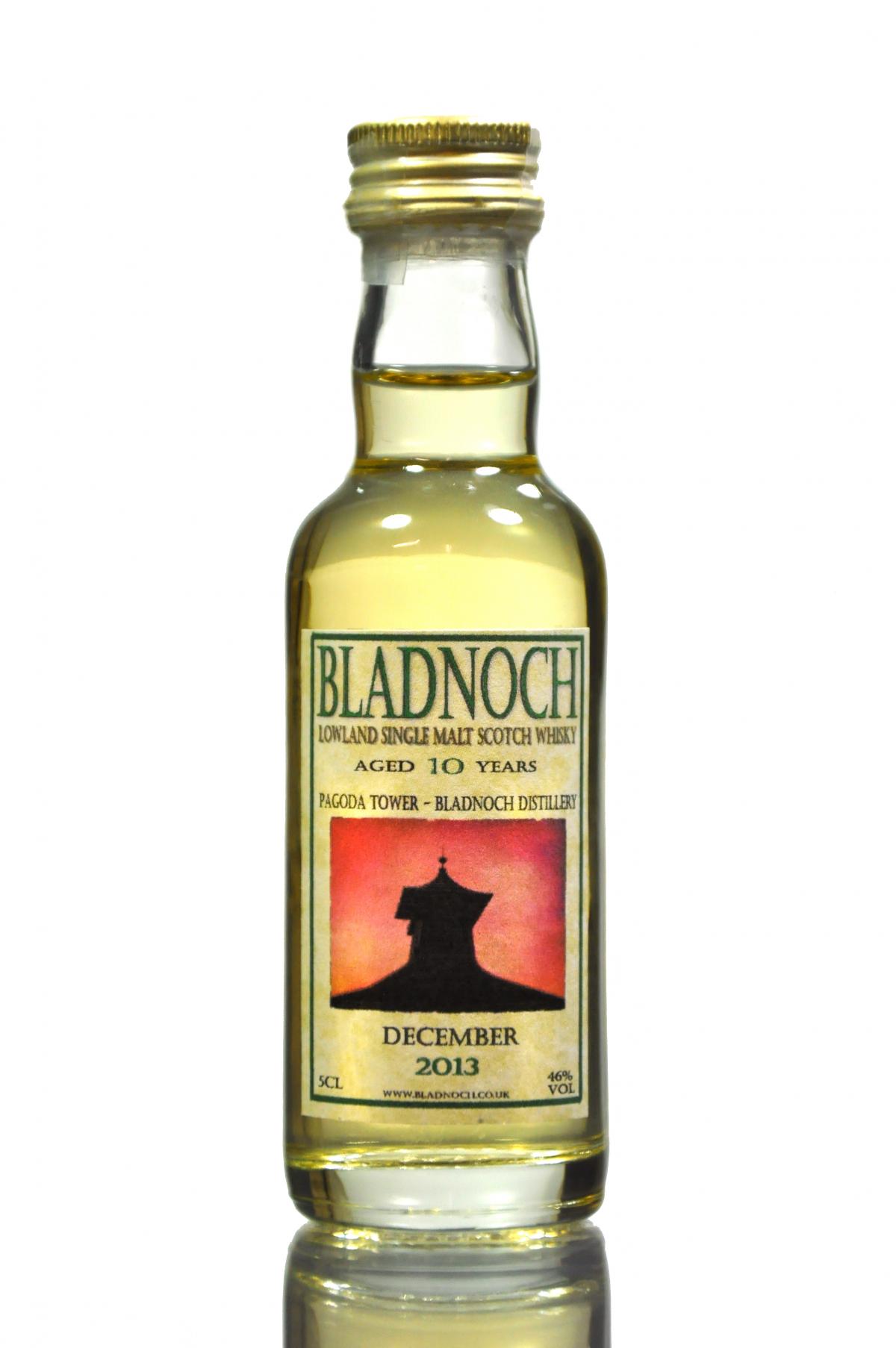 Bladnoch 10 Year Old - December 2013 - Pagoda Tower - Miniature