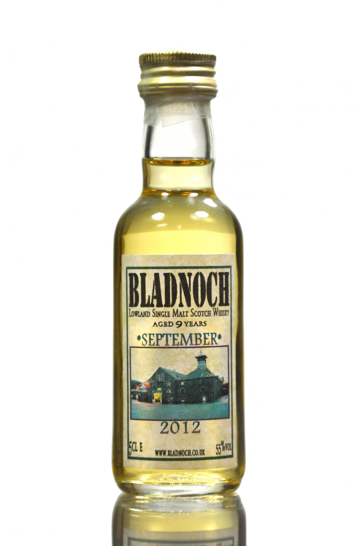 Bladnoch 9 Year Old - September 2012 - Miniature
