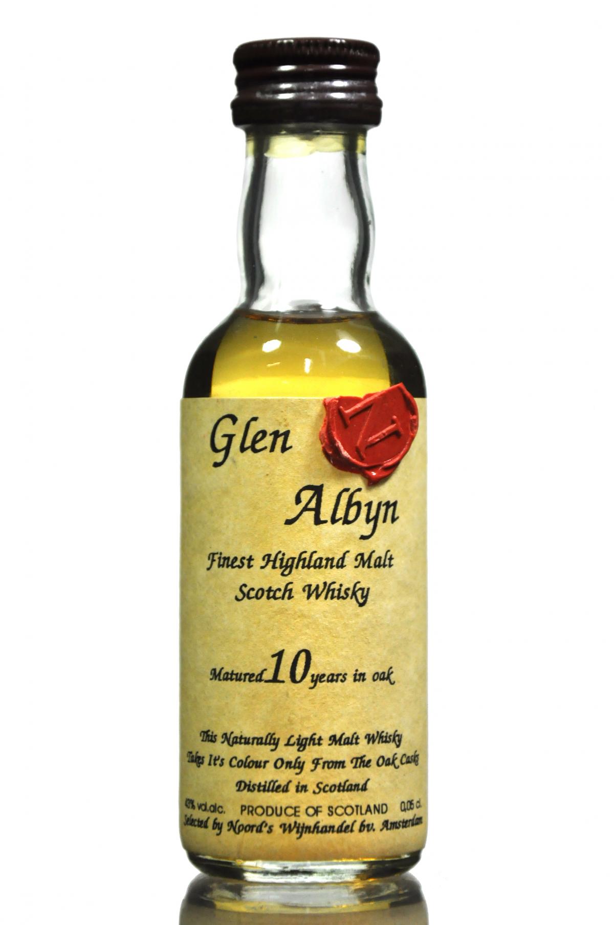 Glen Albyn 10 Year Old - Noord's Miniature