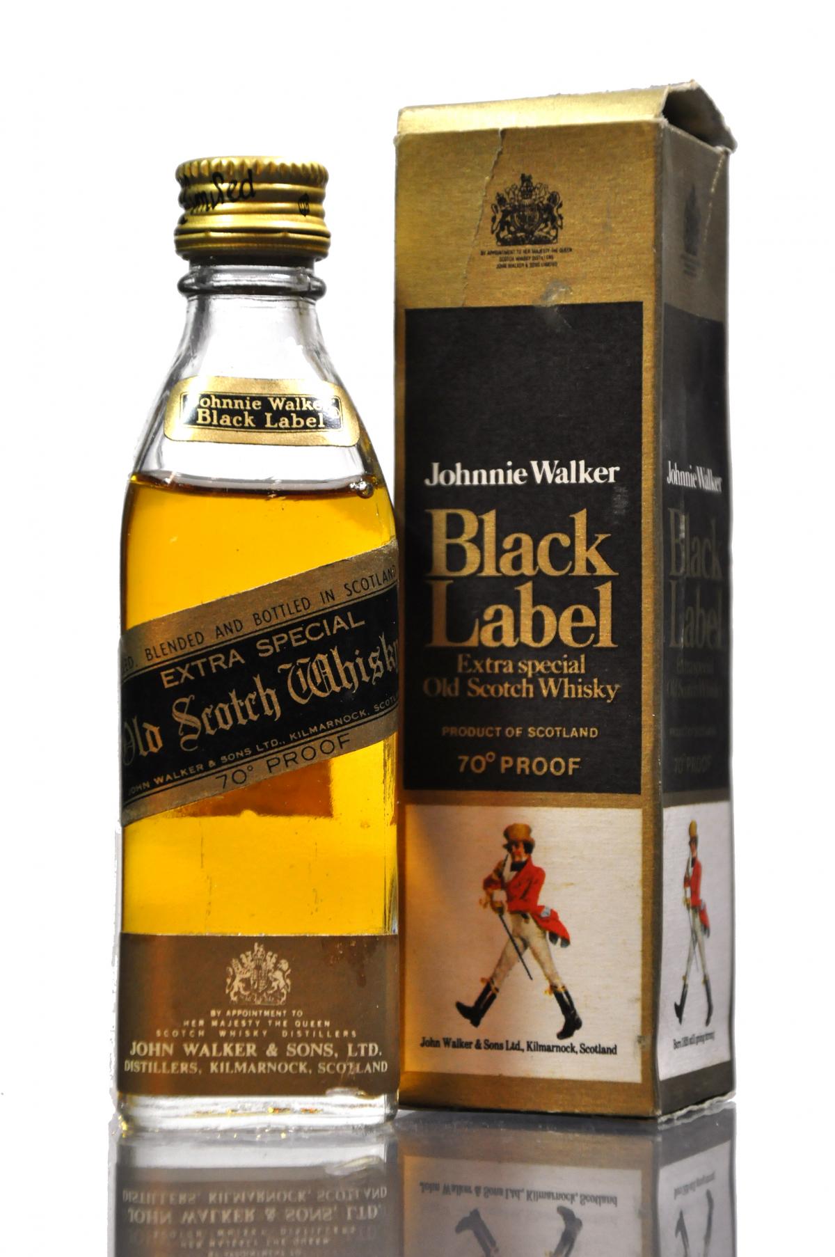 Johnnie Walker Black Label 70 Proof Miniature