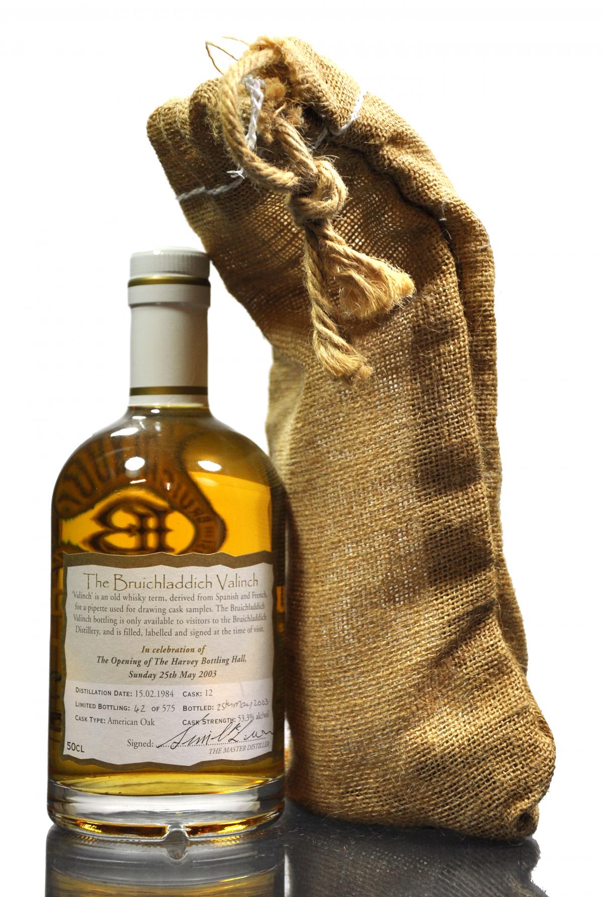 Bruichladdich 1984-2003 - Valinch - Cask 12