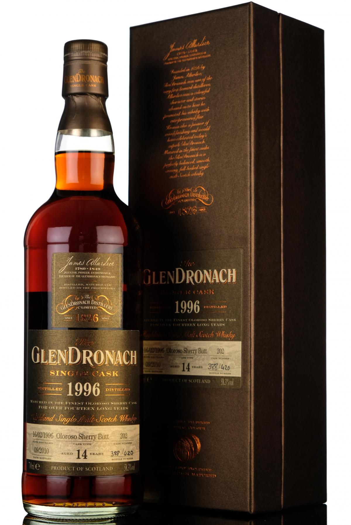 Glendronach 1996-2010 - 14 Year Old - Single Cask 202 - Batch 3
