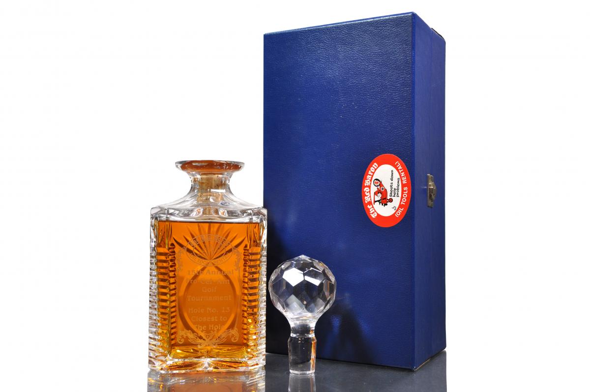 Red Baron 15th Annual Golf Tournament Crystal Decanter