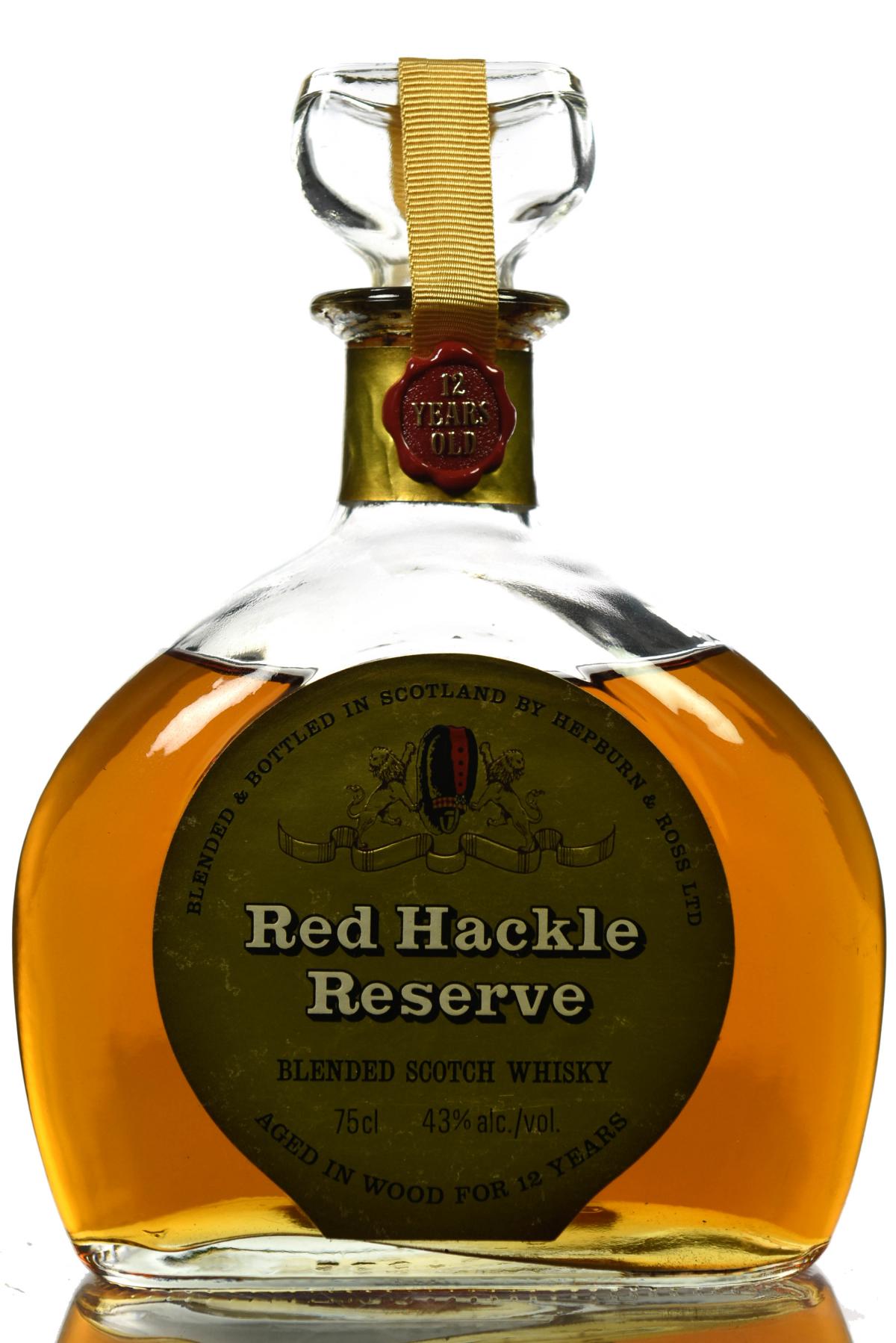 Red Hackle 12 Year Old - 1980s