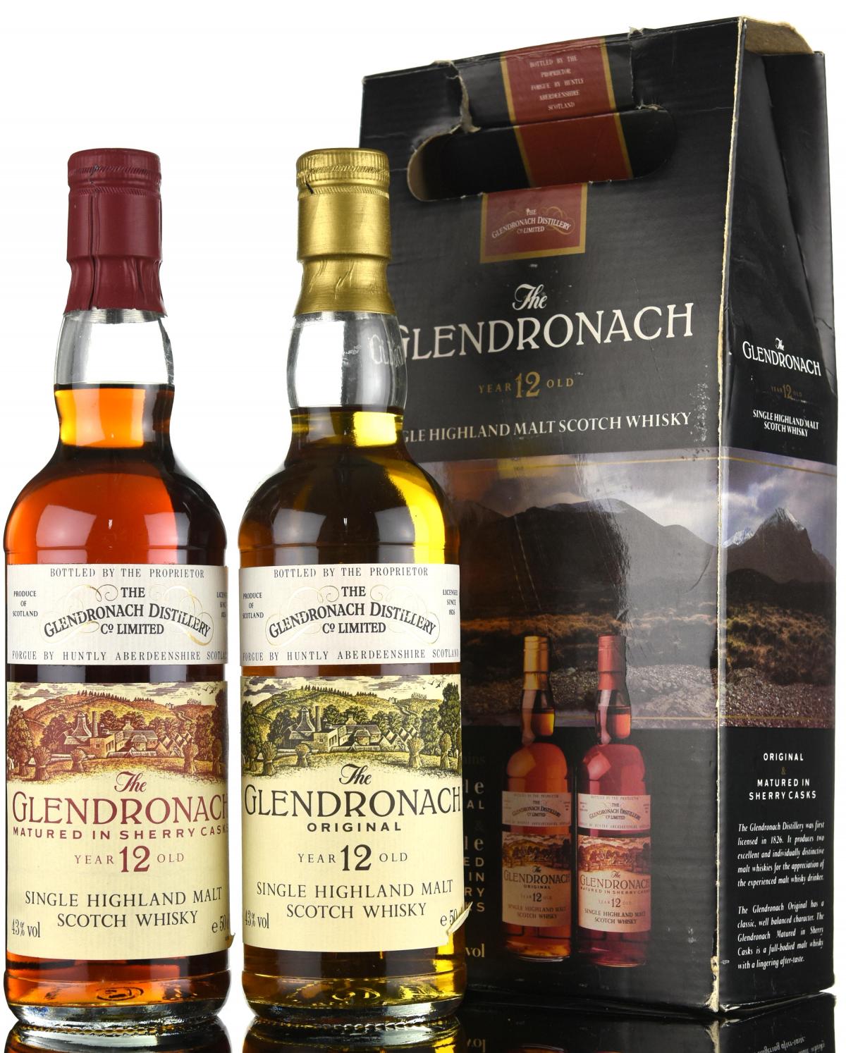 Glendronach 50cl Box Set - 1990s